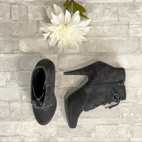 Call It Spring Shoes - 🔥SALE🔥 Call It Spring Black Suede Ankle Booties EUC